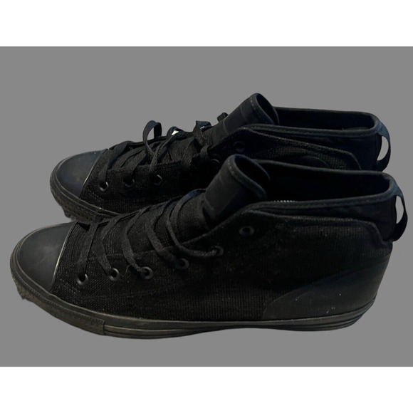 MEN'S SIZE 12- CONVERSE CHUCK TAYLOR All Star, Mid-top, Black| 155489C - Picture 4 of 10